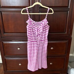 Lilly Pulitzer Purple and White Striped Top